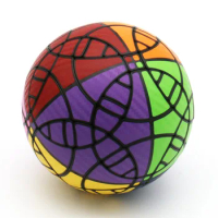 #79 VeryPuzzle Crazy Chopper F1 Spherical Clover Plus Strange-Shape Magic Cube Twisty Puzzle Black Body Children Toy Difficult