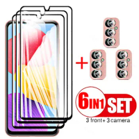 6in1 Tempered Glass for Samsung Galaxy M13 Screen Protectors Camera Lens for Samsung M13 M 13 113m 6.6" SM-M135F Protective Film