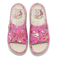 Crocs 洞洞鞋 x Line Friends 拖鞋 Stomp Slide 女鞋 雪屋涼拖 聯名 厚底 卡駱馳 2098282Y2