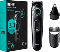 Braun AIO3430 多功能造型器 電動刮鬍刀 含鼻毛器 Series 3 3430 1年保固 取代 BT3221=