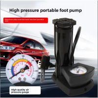 Portable High Pressure Pump, Foot Activated, for Bicycles, E-bikes, Motorcycles, Trains and Home Use