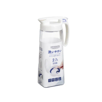 【Lustroware】日本岩崎密封防漏耐熱冷水壺2.1L(可橫放/冰箱壺/冷泡茶壺)