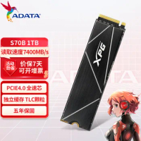 Original ADATA XPG GAMMIX S70 BLADE SSD 1TB 2TB Internal Solid State Disk Hard Drive M.2 2280 PCle Gen4x4 SSD For Laptop Desktop