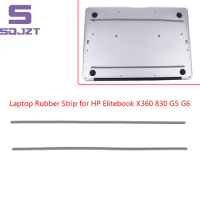 1/2Pcs Rubber Strip Laptop Bottom Shell Cover Foot Pad For HP Elitebook X360 830 G5 G6 Non-Slip Bumper Feet Strips Laptop Tools