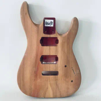 AB498 DIY Guitar Part Jackson Unfinished Electric Guitar Body in Solid Wood 2 Humbucker Pickups Natural Color Right Hand