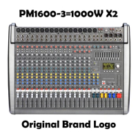 Leicozic PM1600-3 Powered Audio Mixer Console Powermate Professional 16 Channel Mixing Desk System For Stage / Church / Events