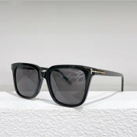 tom tf0964 oval sunglasses women men brand designer black leopard ford trendy beach glasses festival oculos de sol feminino