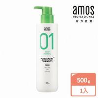【amos professional】01 潔淨去屑清爽型洗髮精 500g(去屑/控油/油脂平衡)