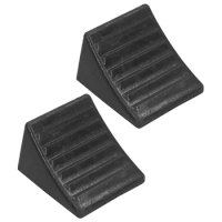 Wheel Chocks Skid Resist Rubber Chock Strength Car Stopper Wheel Stop Slider Block Pad Slope Chock