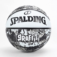 Spalding [SPA84375] 籃球 7號 橡膠 耐磨 防滑 室外 柏油 水泥 斯伯丁 塗鴉 黑白