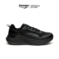Loggo Tarzan Series Running Sepatu Lari Sneakers Sport Unisex - Abu 41 Hitam