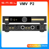 SMSL VMV P2 JAS Hi-Res Headphone Amplifier Fully Balanced Amp 99-Chip op amp Pre-amp Output 16Ω/12W 32Ω/6W HPA