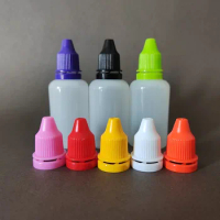 Medical Grade 30ml PE Plastic Eye Drop Oil Dropper Serum Pigment Ink Bottle with Inner Plug