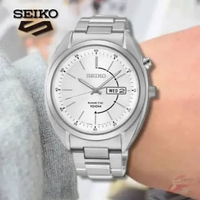 SEIKO SMY117 Seiko Kinetic SMY117P1 Silver 44 mm Original Garansi Resmi Jam Tangan Pria