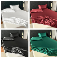 Smooth cooling tatami mattress cover Abraca Dabra Ice Silk Washed Fitted Bedsheet With Elastic Rubbe