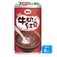 泰山 綿密牛奶紅豆(330G/6罐)【愛買】