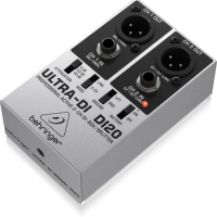 Behringer Ultra-DI DI20 Professional Active 2 Channel DI-Box/Splitter Additional Split mode for stage and studio applications