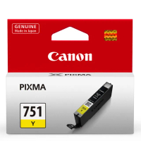 【Canon】官方直營 CLI-751Y 原廠黃色墨水匣(MG5570/MG5670/MG6370/MG7570/MG7170/iX6770)