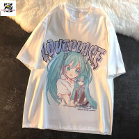 COD-Y2K T-shirt female Japanese Anime Second element vintage t-shirt girl manga print top women Kore