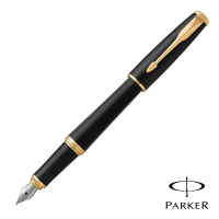 【PARKER】URBAN 紳士 霧黑金夾 鋼筆(完美的視覺平衡)