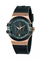 Maserati 【2年保養】 瑪莎拉蒂 Potenza 黑色皮带手錶 R8851108002