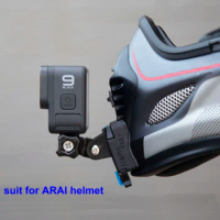 custom Motorcycle helmet Chin bracket sport cameras Seamless fixed anti-block airholes jaw mounts special for ARAI-TOUR-CROSS3