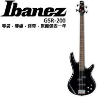 【非凡樂器】全新未拆封日本大廠 Ibanez GSR200 GSR-200 電貝斯/主動式Bass【黑色】
