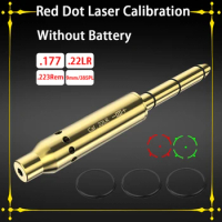 Tactical .22LR 9mm .223 .177 Caliber Red Dot Laser Calibration Sight Brass Bullet for Rifle Pistol Airsoft Aiming Hunting Sight
