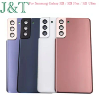 For Samsung Galaxy S21 Plus / S21 Ultra G998 Battery Back Cover S21 Rear Door Glass Panel Chassis Housing Case Add Camera Lens