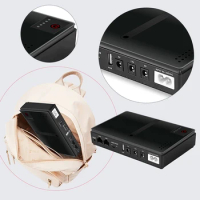 10400mAh Mini Portable UPS Uninterruptible Power Supply Large Capacity UPS Backup Battery 5V 9V 12V for WiFi Router Camera