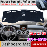for Mercedes Benz GLA X156 Anti-Slip Mat Dashboard Cover Sunshade Dashmat Accessories GLA180 GLA200 GLA220 GLA250 220 220d AMG