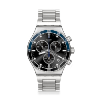 Swatch Irony 金屬Chrono系列手錶 DARK BLUE IRONY (43mm) 男錶 女錶