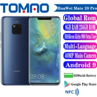 New Huawei Mate 20 Pro Global Rom SmartPhone 6.39" 6GB 8GB RAM 128GB 256GB ROM HiSilicon Kirin 980 40MP Camera Google Play NFC