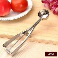 Hot sell 40pcs/lot Stainless steel ice cream scoops diameter 4/5/6cm fruit spoon cookies spoon ball maker cooking tool