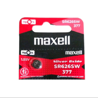 [ 1Biji / 1Lembar ] Maxell Original Baterai Jam SR626SW/377 Silver Oxide Original untuk Watches Kebu