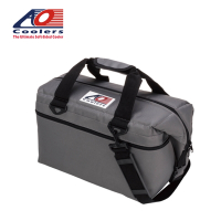 【AO Coolers】酷冷軟式輕量保冷托特包-24罐型 -經典帆布CANVAS系列 炭灰(AO24CH)