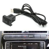 Car USB CD Radio Switch Cable Adapter for VW Golf Passat Polo GTI Tiguan 2009 2010 2011-2017 CD Android Navigation Wire Harness