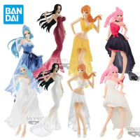 BANDAI Genuine One Piece LEW Anime Figure Nami Vivi Boa Hancock Perona Action Figure Toys For Boys Girls Kids Xmas Gift Model