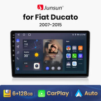 Junsun V1 AI Voice Wireless CarPlay Android Auto Radio For Fiat Ducato 2007 - 2015 4G Car Multimedia GPS 2din autoradio