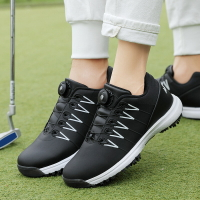 高爾夫鞋 高爾夫球鞋活動打球鞋釘底運動鞋自動旋鈕系帶情侶男女