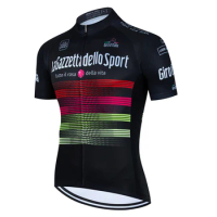 Men Cycling Jersey Short Sleeve Tour De Giro D'ITALIA Summer MTB Maillot Shirt Downhill Jersey Team Mountain Bicycle Clothing