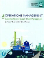 Operations Management: Sustainability and Supply Chain Management 13/e HEIZER  Pearson