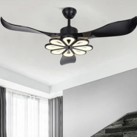 Creative ceiling fan with lamp Modern Mount Ceiling Fan with LED lamp kits and remote control 42/52 inch 220V