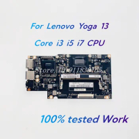 For Lenovo Yoga 13 Laptop Motherboard With Core i3 i5 i7 CPU DDR3 RAM FRU:90002038 90000646 90000649 MainBoard 100% Tested Work