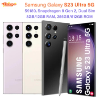 Samsung Galaxy S23 Ultra S9180 256GB/512GB/1TB Mobile Phone Snapdragon 8 Gen 2 Octa Core 6.8" 200MP&amp;12MP 8GB/12GB RAM Dual Sim