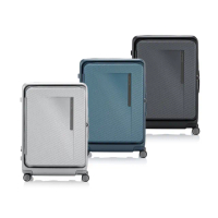 【Samsonite 新秀麗】25吋 ZIPPRIX 前開式/上掀式可擴充大容量輕量PC防盜拉鍊行李箱/旅行箱(多色可選)