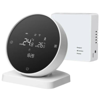 RF Wireless Wifi Thermostat For Gas Boiler Heating Tuya Wifi Thermostat Support Voice APP Controll Work For Google Home