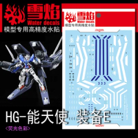 Flaming Snow Water Decals HG-18/RG for HG 1/144 GN Arms Type-E Model Kits for Modeler Hobby DIY Stickers Fluorescent