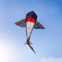 黑色大鯊魚造型風箏(180*361)(全配/附150米輪盤線)【888便利購】
