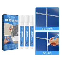 Tile Pen Wall Grout Restorer Pen Repair White Markers Grout Filler Pen for  Restoring Tile Wall Gap Repai Floor Bathrooms/Kitchen - AliExpress